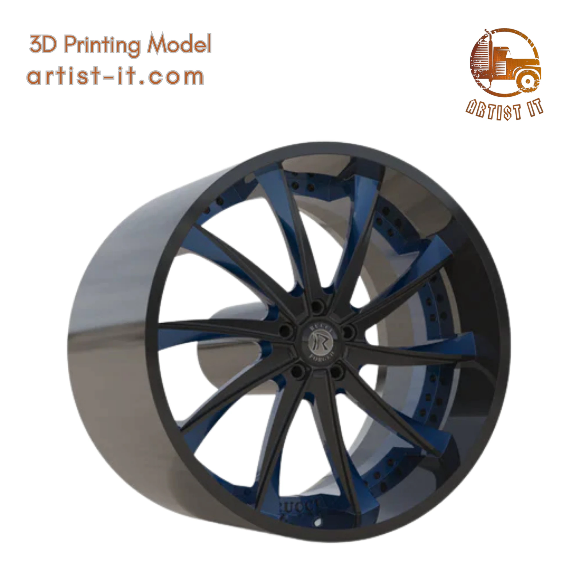 RUCCI FORGED Spada WHEEL 3D PRINT MODEL 3D Print Model .c4d .max .obj .3ds .fbx .stl .blend 