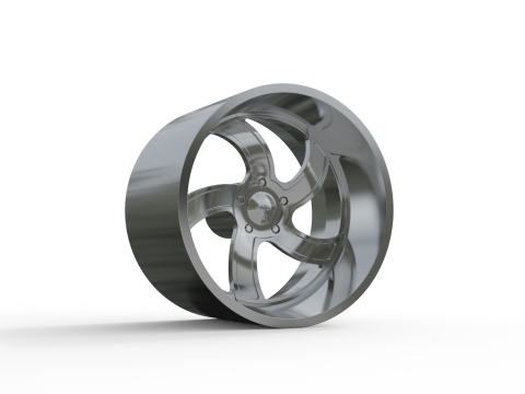 MODEL CETAK 3D RODA Aliran Memutar INTRO Model Cetak 3D