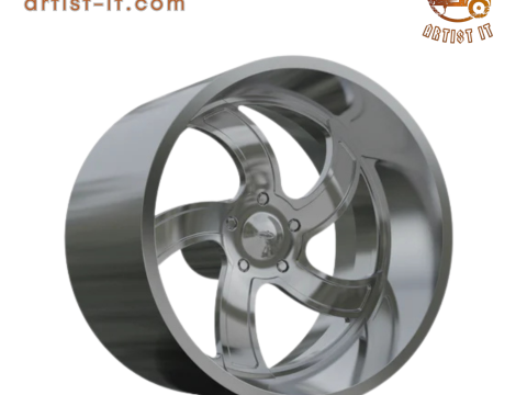 INTRO Twisted Flow WHEEL 3D PRINT MODEL 3D Print Model