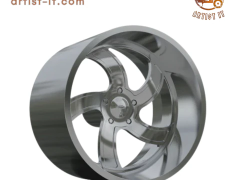 INTRO Twisted Flow WHEEL 3D-DRUCKMODELL 3D Druckmodell