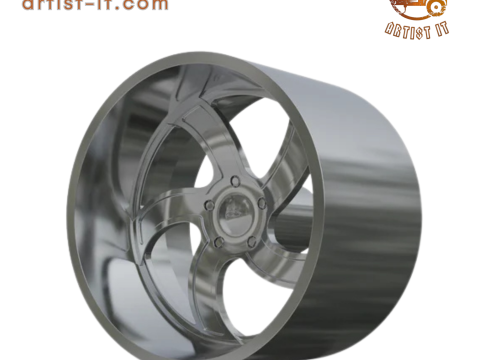 INTRO Twisted Flow WHEEL 3D PRINT MODEL 3D Print Model