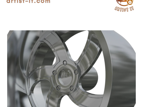 INTRO Twisted Flow WHEEL 3D PRINT MODEL 3D Print Model