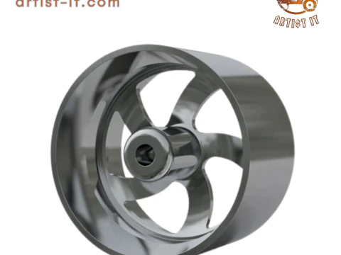 INTRO Twisted Flow WHEEL 3D PRINT MODEL 3D Print Model