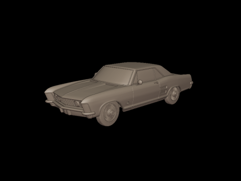 STOCK BUICK RIVIERA 1963 3d print model 3D Print Model