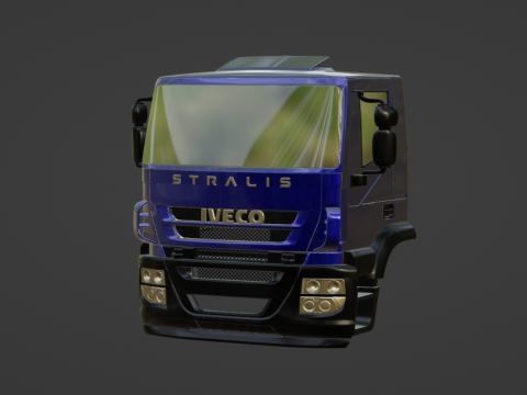 IVECO STRALIS AD 450 2005 TRUCK 3D PRINT MODEL 3D Print Model