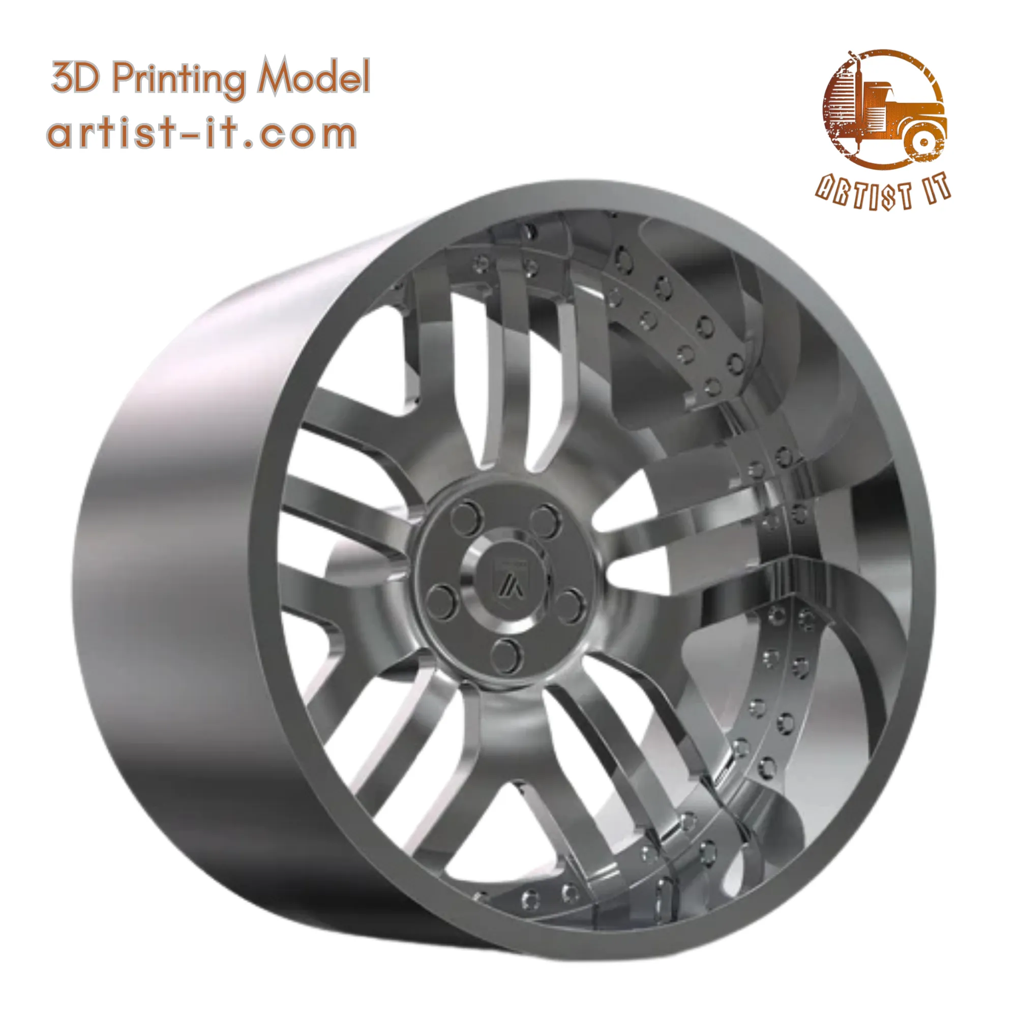ASANTI AF115 WHEEL 3D Print Model .c4d .max .obj .3ds .fbx .stl .blend 