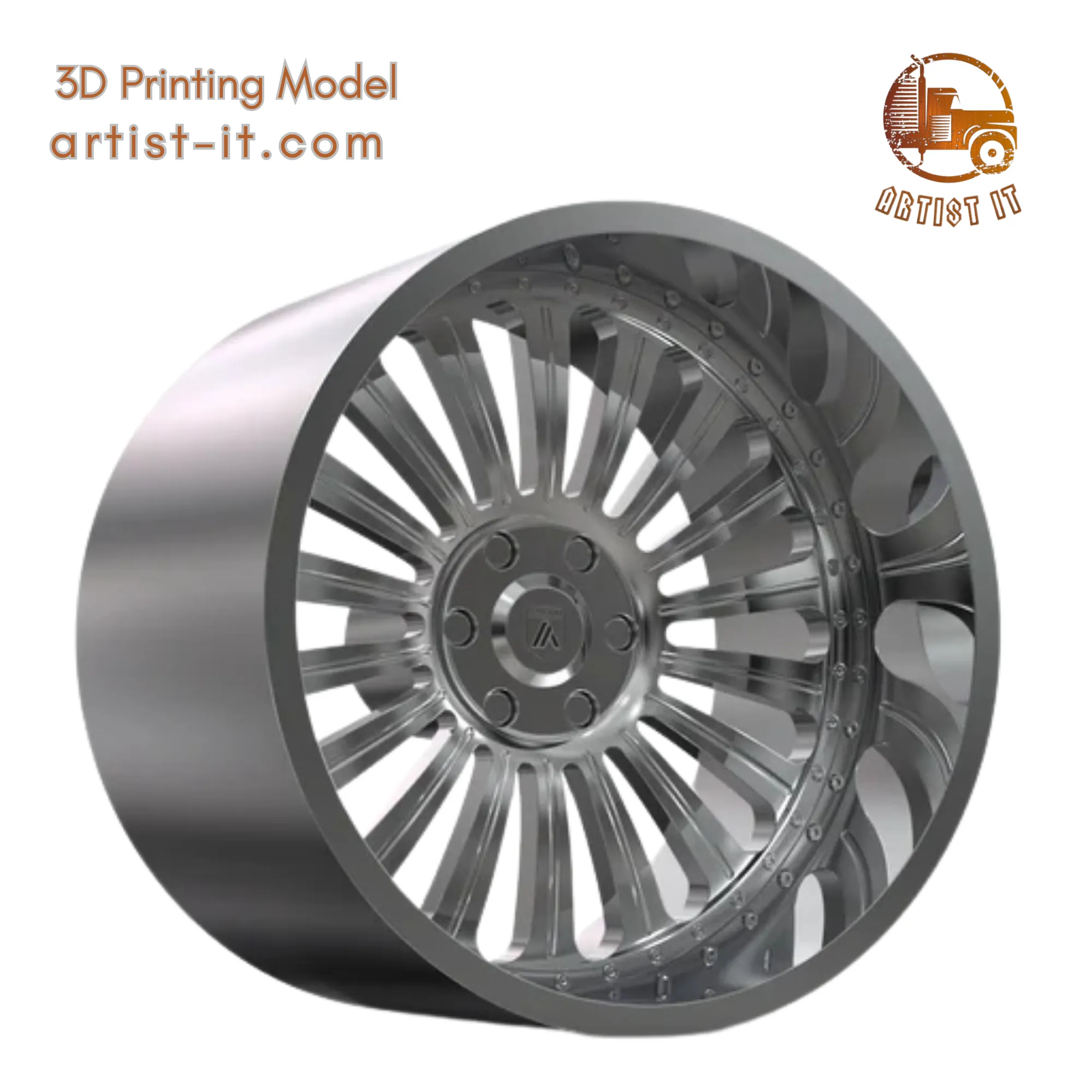 ASANTI AF125 WHEEL 3D Print Model .c4d .max .obj .3ds .fbx .stl .blend 