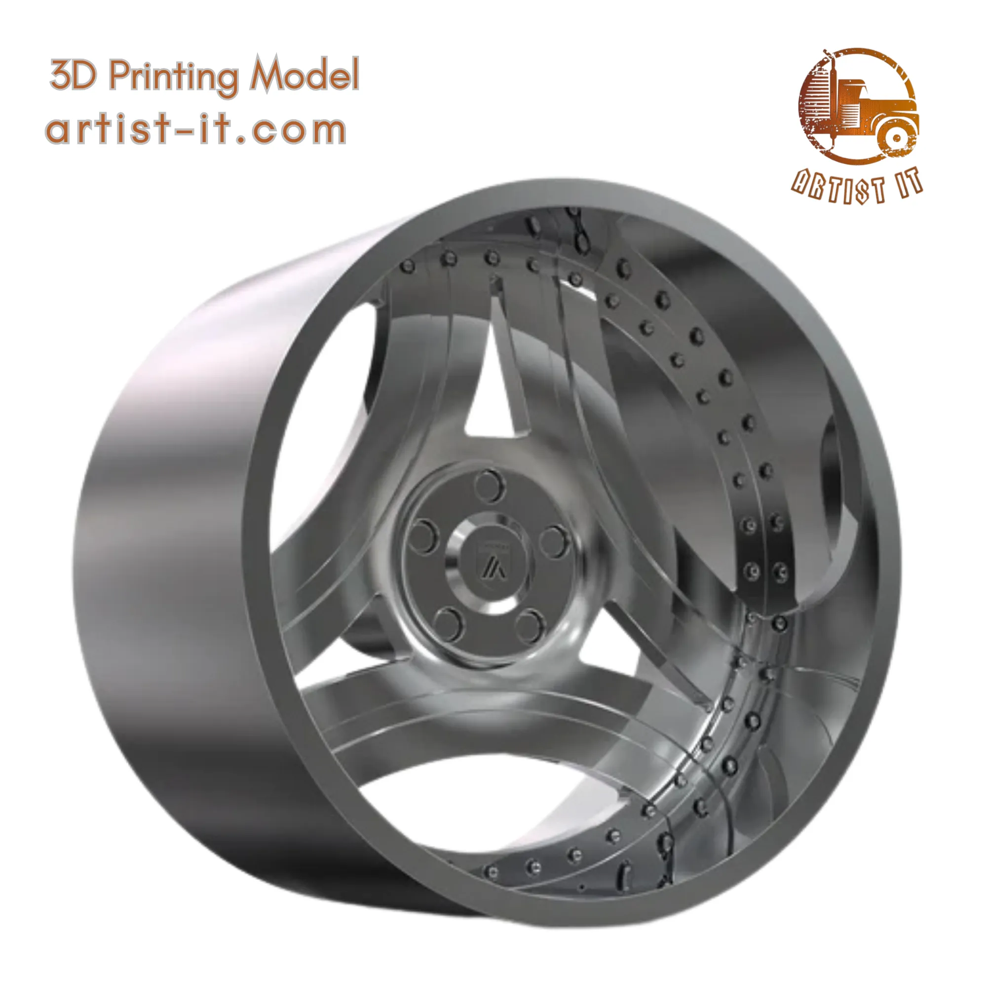 ASANTI AF140 WHEEL 3D Print Model .c4d .max .obj .3ds .fbx .stl .blend 