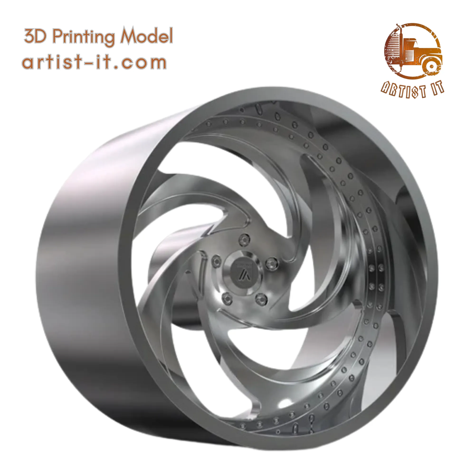 アサンティ AF865 ホイール 3Dプリントモデル .c4d .max .obj .3ds .fbx .stl .blend