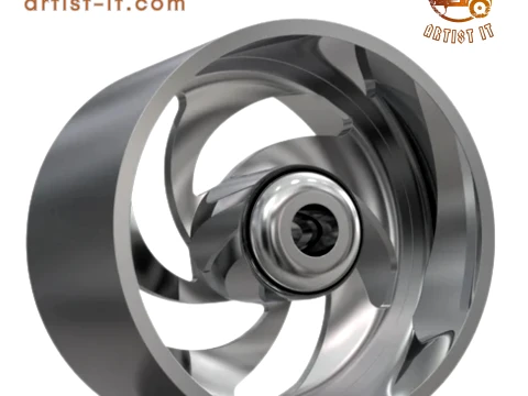 アサンティ AF865 ホイール 3Dプリントモデル