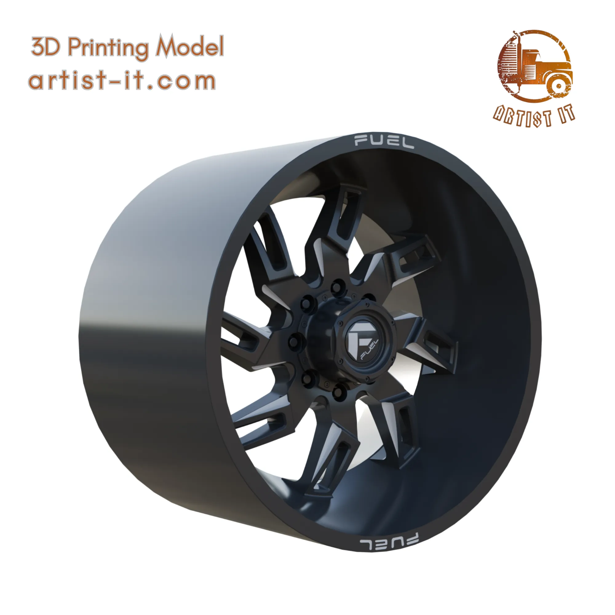 FUEL OFF-ROAD LOCKDOWN WHEEL 3D PRINT MODEL 3D Print Model .c4d .max .obj .3ds .fbx .stl .blend