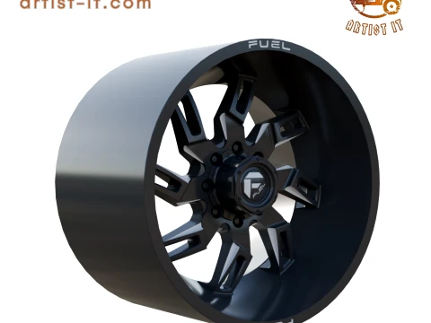 FUEL OFF-ROAD LOCKDOWN WHEEL 3D PRINT MODEL 3D Print Model