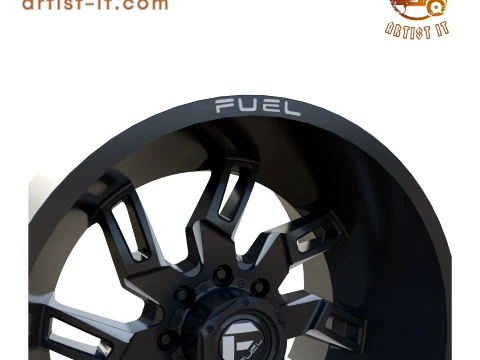 FUEL OFF-ROAD LOCKDOWN WHEEL 3D PRINT MODEL 3D Print Model