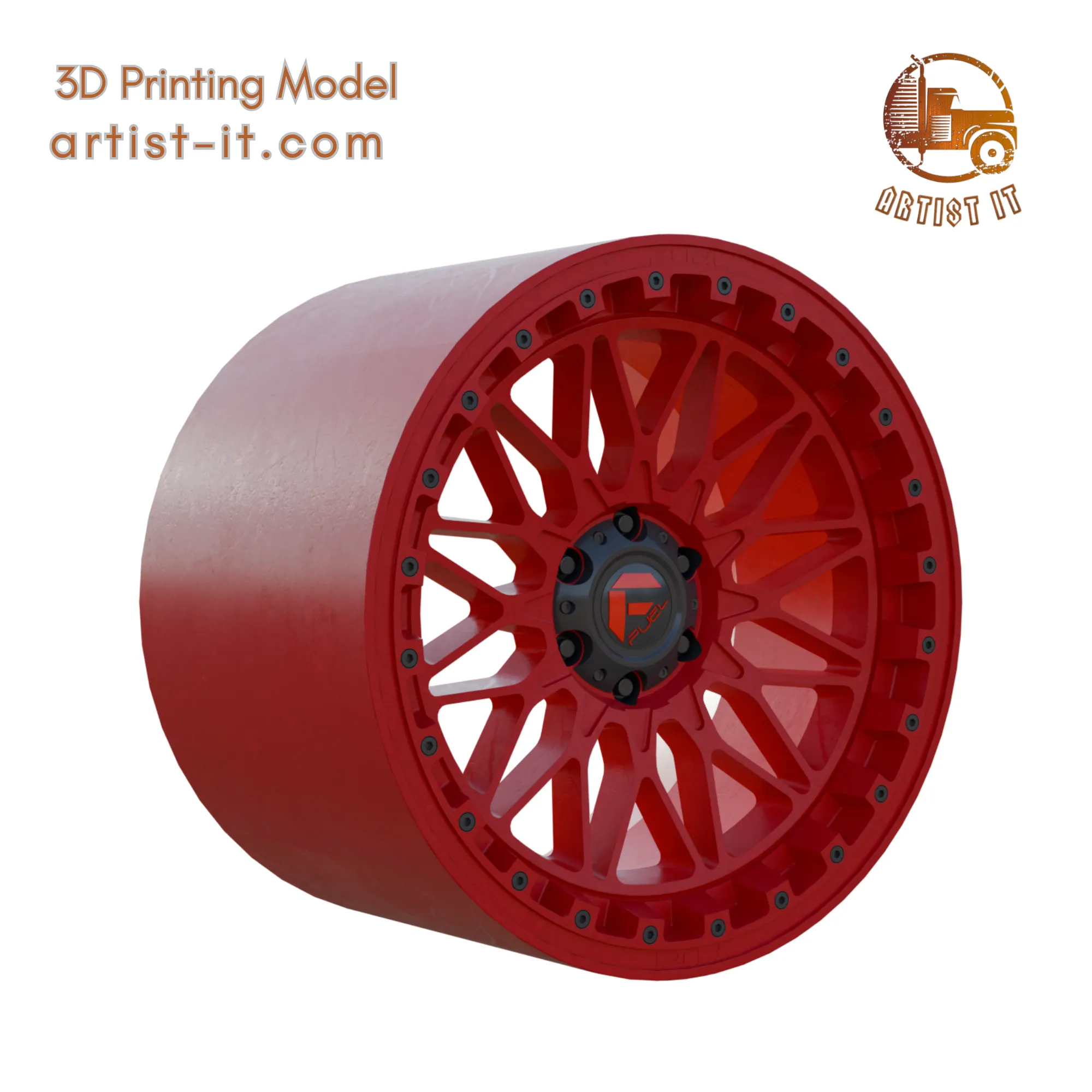 FUEL OFF-ROAD TRIGGER WHEEL 3D PRINT MODEL 3D Print Model .c4d .max .obj .3ds .fbx .stl .blend 