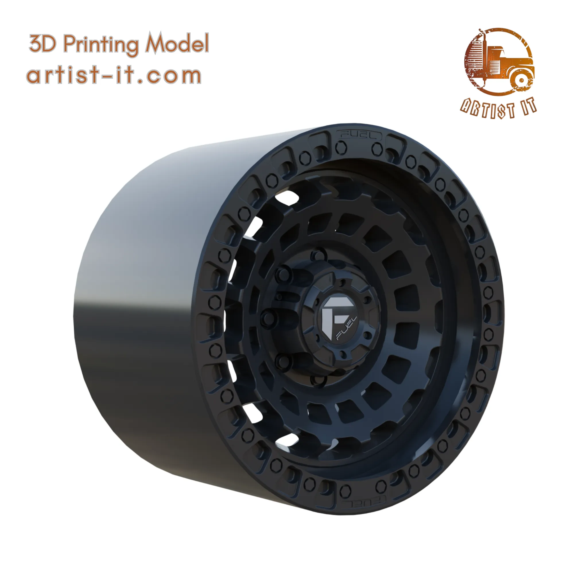FUEL OFF-ROAD ZEPHYR WHEEL 3D PRINT MODEL 3D Print Model .c4d .max .obj .3ds .fbx .stl .blend