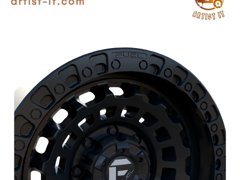 FUEL OFF-ROAD ZEPHYR WHEEL 3D PRINT MODEL 3D Print Model