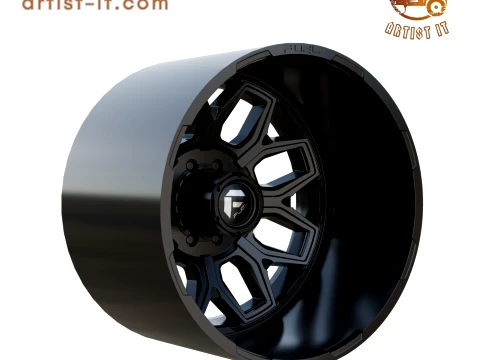 FUEL OFF-ROAD REAR FLUX DUALLY WHEEL 3D PRINT MODEL 3D Print Model