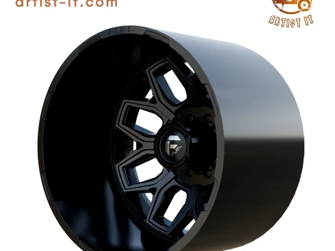 FUEL OFF-ROAD REAR FLUX DUALLY WHEEL 3D PRINT MODEL 3D Print Model