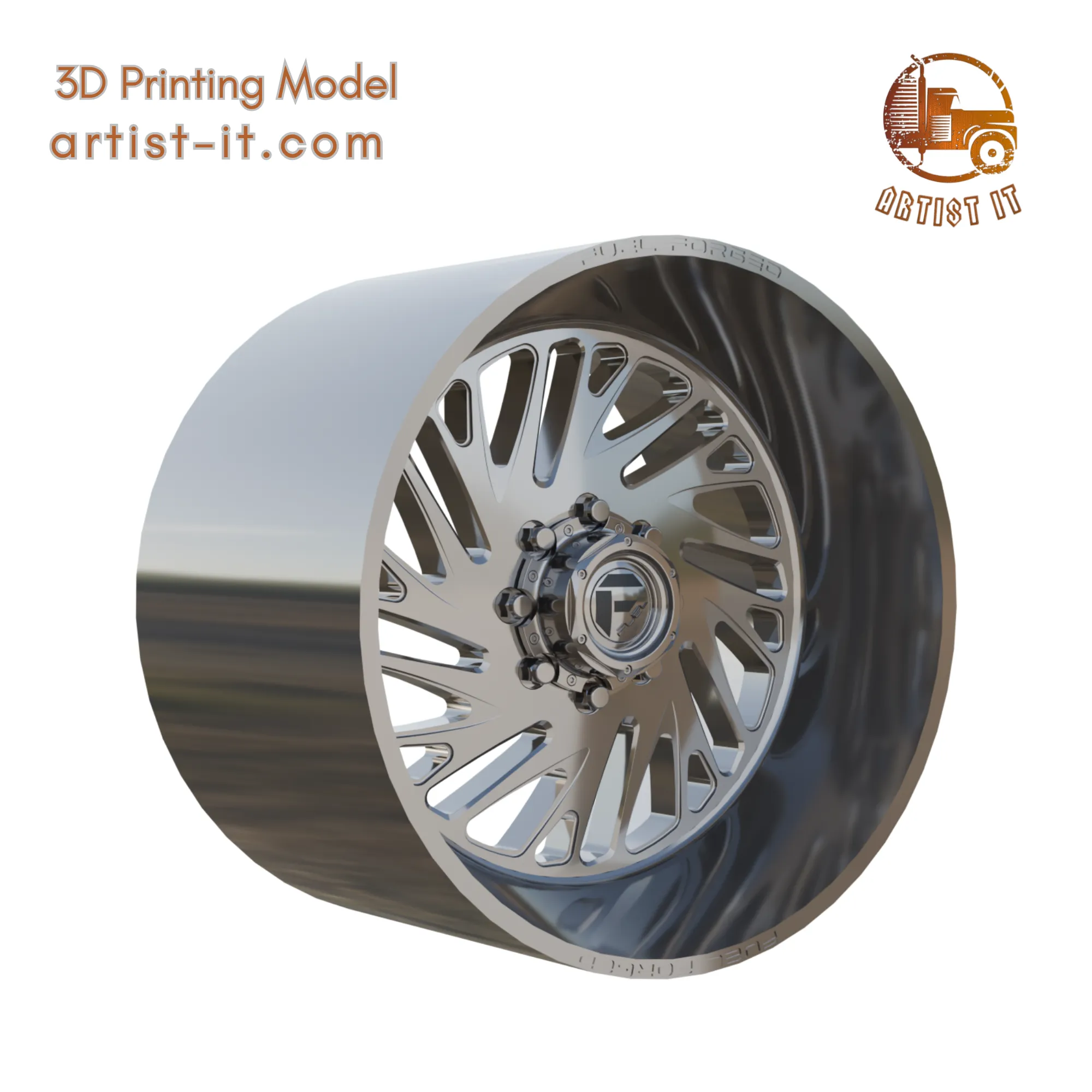 FUEL OFF-ROAD FF126 BUSHIDO WHEEL 3D PRINT MODEL 3D Print Model .c4d .max .obj .3ds .fbx .stl .blend 