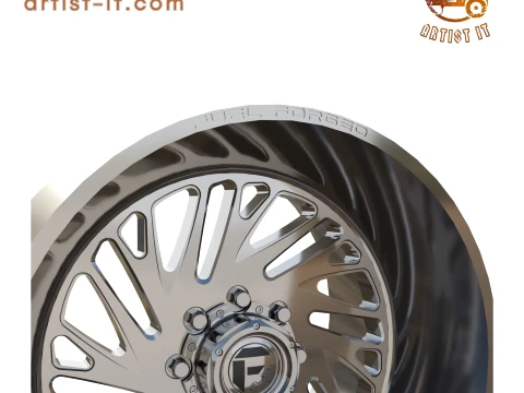 FUEL OFF-ROAD FF126 BUSHIDO WHEEL 3D PRINT MODEL 3D Print Model