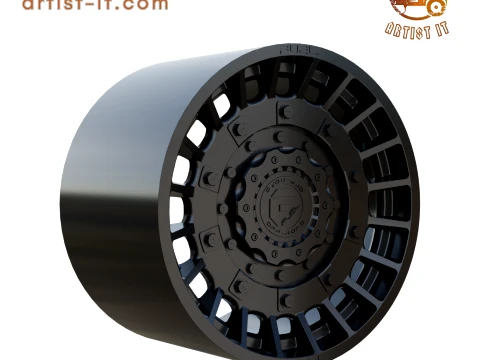 FUEL OFF-ROAD MILITIA WHEEL 3D PRINT MODEL 3D Print Model