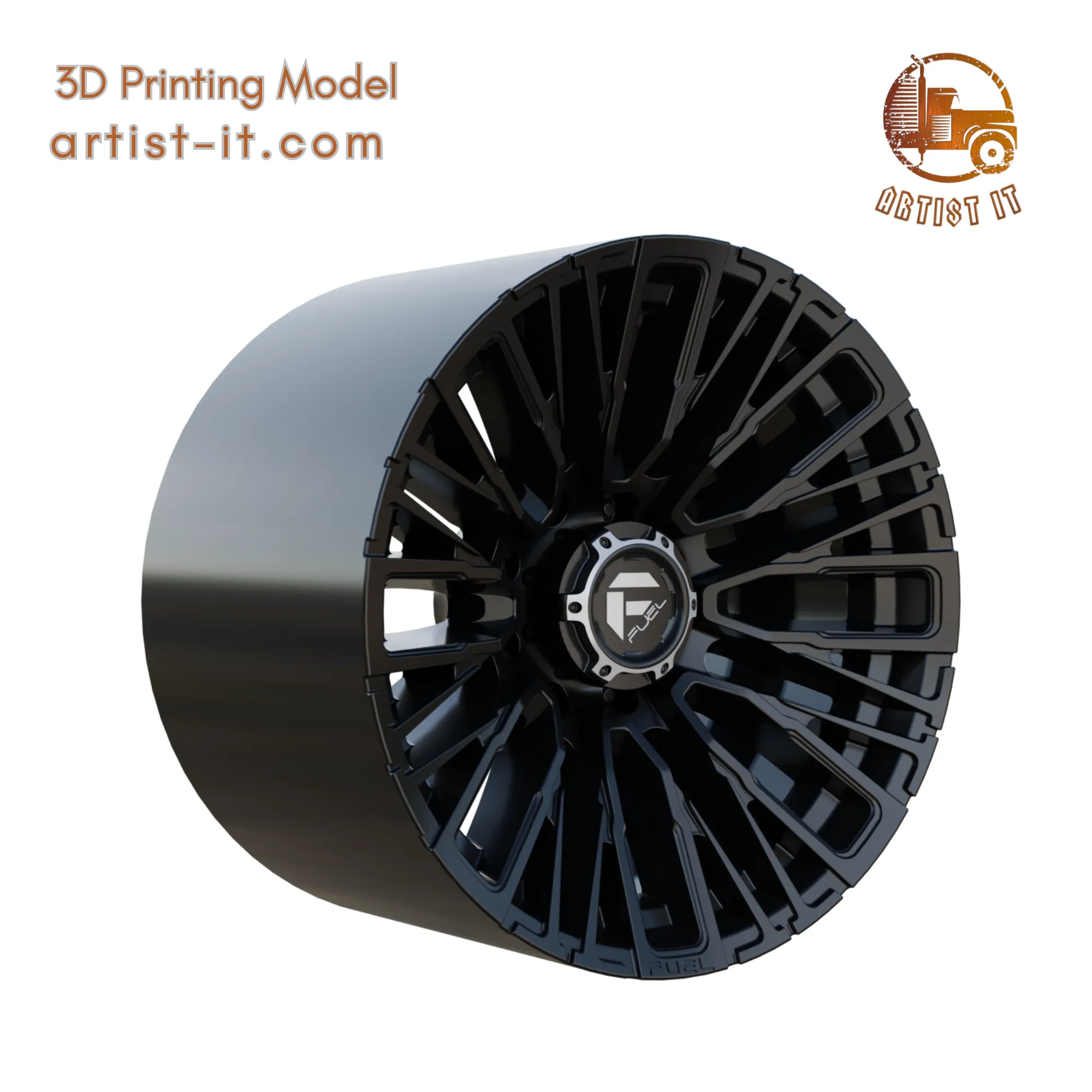 FUEL OFF-ROAD REBAR V1 WHEEL 3D PRINT MODEL 3D Print Model .c4d .max .obj .3ds .fbx .stl .blend