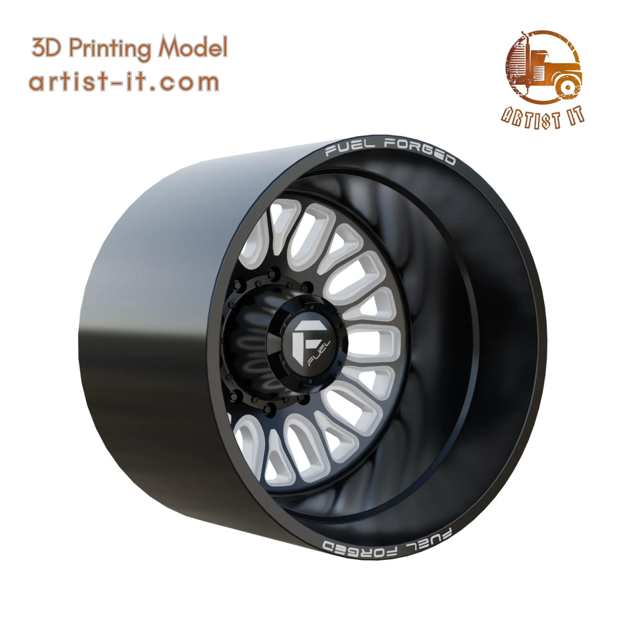 FUEL OFF-ROAD REAR FFC66 WHEEL 3D PRINT MODEL 3D Print Model .c4d .max .obj .3ds .fbx .stl .blend