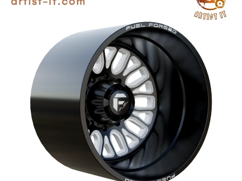 FUEL OFF-ROAD REAR FFC66 WHEEL 3D PRINT MODEL 3D Print Model