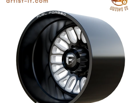 FUEL OFF-ROAD REAR FFC66 WHEEL 3D PRINT MODEL 3D Print Model