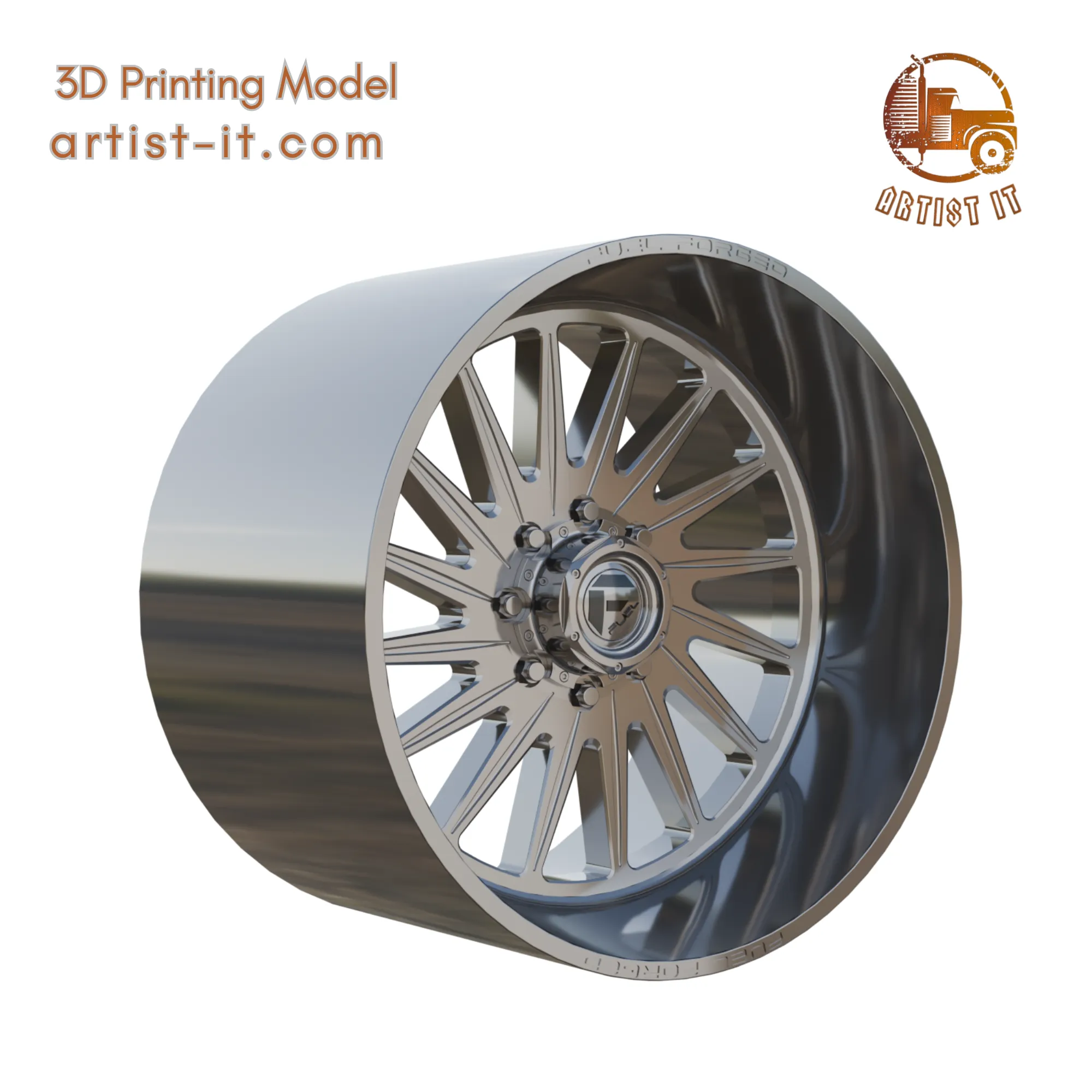 FUEL OFF-ROAD FF125 AXIOM WHEEL 3D PRINT MODEL 3D Print Model .c4d .max .obj .3ds .fbx .stl .blend 