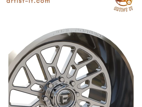 FUEL OFF-ROAD FFC113 SANTIAGO CONCAVE WHEEL 3D PRINT MODEL 3D Print Model