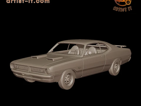 DODGE DÉMON 1971 MODÈLE D'IMPRESSION 3D Modèles 3D en vedette