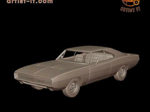 Dodge Charger 440 R-T 1970 3D-DRUCKMODELL 3D Druckmodell