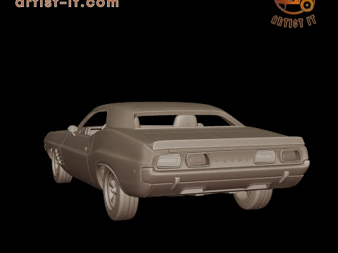 DODGE Challenger 440 1973 3D PRINT MODEL 3D Print Model