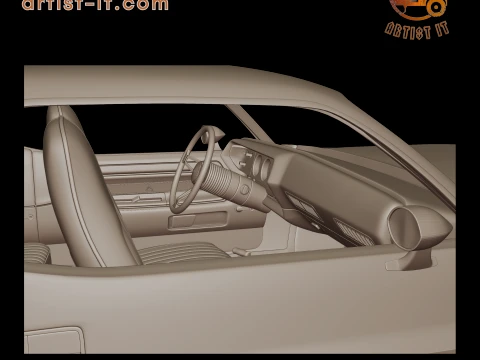 DODGE Challenger 440 1973 3D PRINT MODEL 3D Print Model