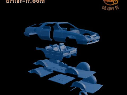 DODGE DAYTONA 1984 3D PRINT MODEL 3D Print Model