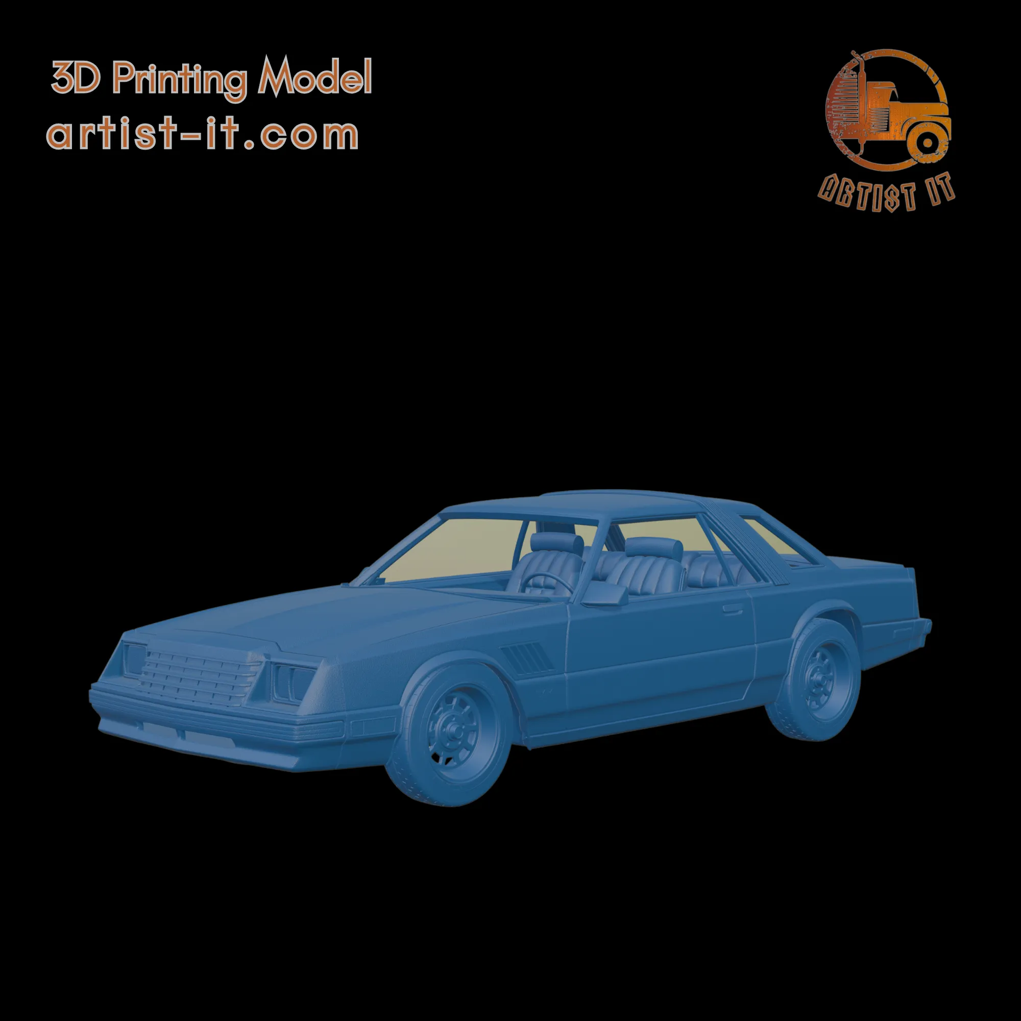 DODGE MIRADA 440 1980 3D PRINT MODEL 3D Print Model .c4d .max .obj .3ds .fbx .stl .blend 