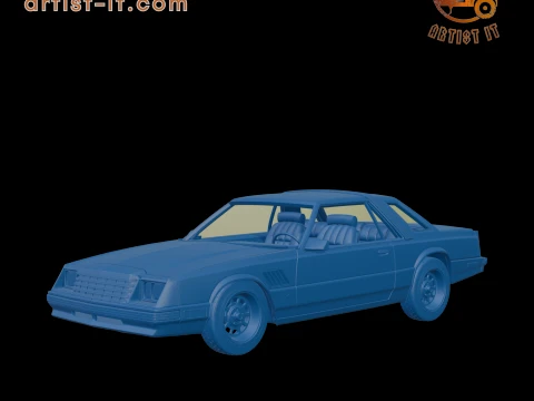 DODGE MIRADA 440 1980 3D IMPRESS&atilde;O MODELO Modelo de Impressão 3D