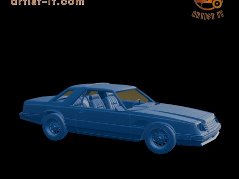 DODGE MIRADA 440 1980 3D PRINT MODEL 3D Print Model