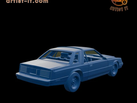 DODGE MIRADA 440 1980 3D PRINT MODEL 3D Print Model
