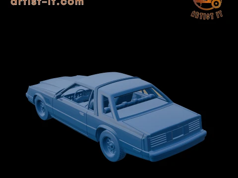 DODGE MIRADA 440 1980 3D PRINT MODEL 3D Print Model