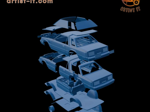 DODGE MIRADA 440 1980 3D PRINT MODEL 3D Print Model