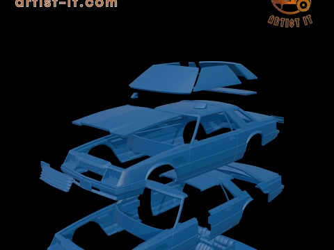 DODGE MIRADA 440 1980 3D PRINT MODEL 3D Print Model