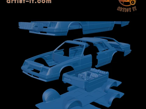 DODGE MIRADA 440 1980 3D PRINT MODEL 3D Print Model