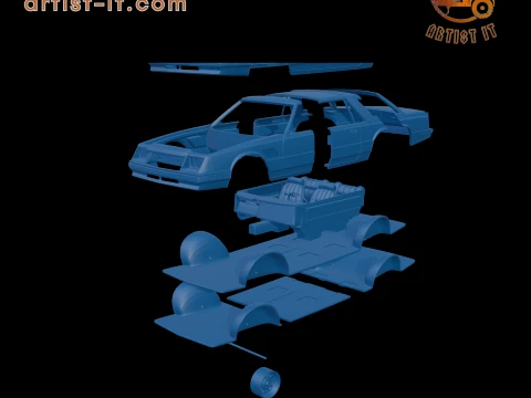 DODGE MIRADA 440 1980 3D PRINT MODEL 3D Print Model