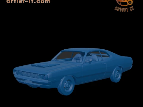 DODGE DART DEMON 340 1972 3D IMPRESS&atilde;O MODELO Modelo de Impressão 3D