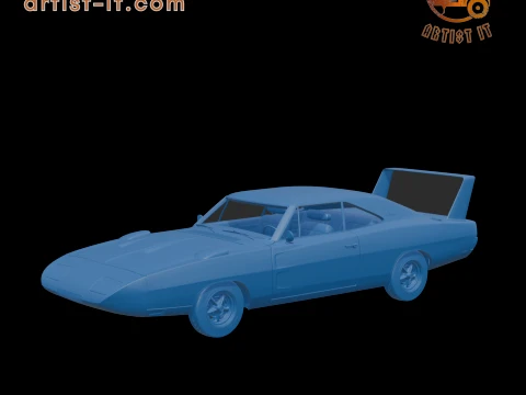 Dodge Charger Daytona 1969 MOD&Egrave;LE D'IMPRESSION 3D Modèles 3D en vedette