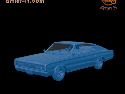 Dodge Charger RTF9 1966 3D PRINT MODEL 3D Print Model