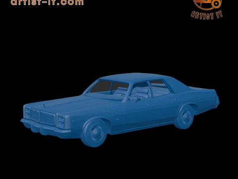 DODGE MONACO 1977 FOUR-DOOR 3D PRINT MODEL 3D Print Model