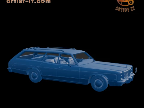 Dodge Monaco Station Wagon 1977 3D PRINT MODEL 3D Print Model